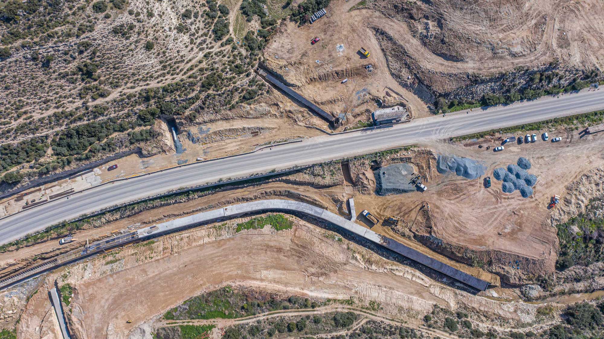 Works on Limassol-Saittas motorway